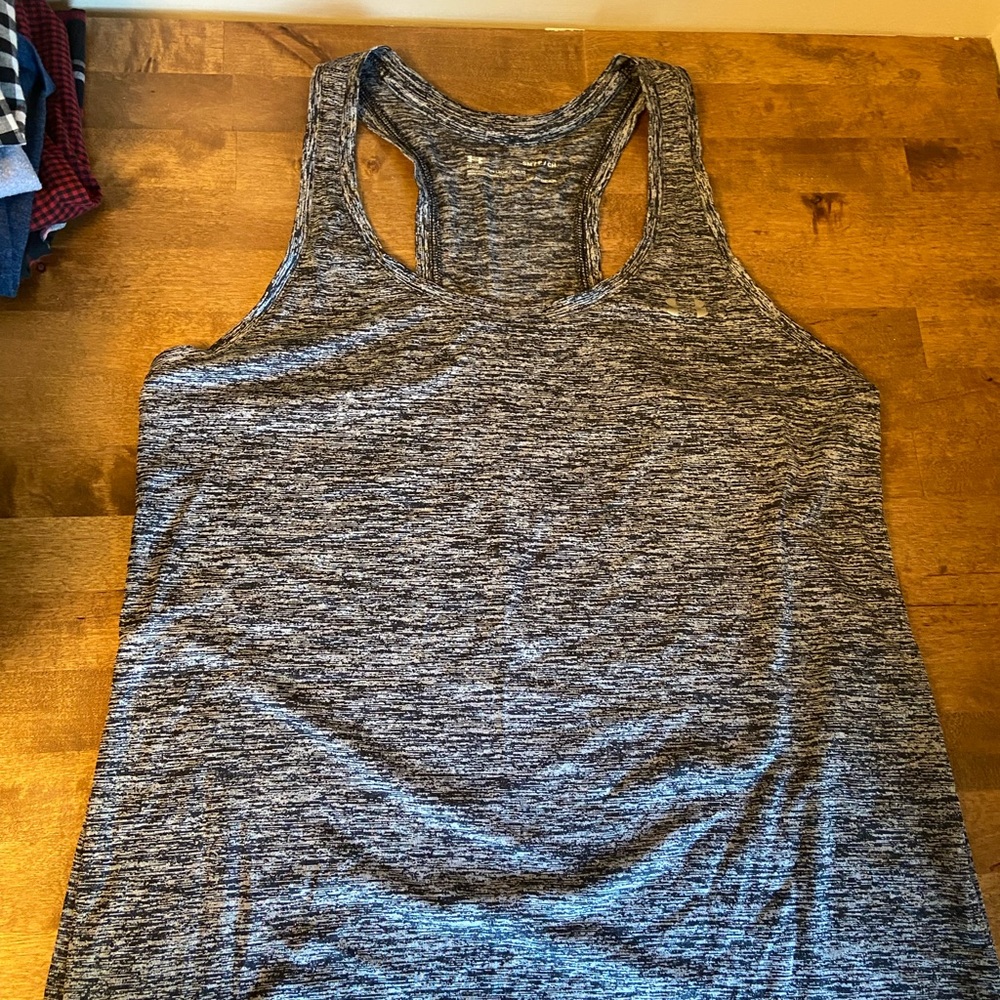Gray Under Armour Racerback Tank Top